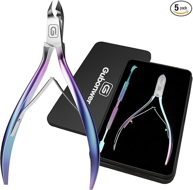 Cuticle Trimmer 3/4 Jaw Extremely Sharp Cuticle Nippers Scissors Stainless Steel Clippers Cutter Remover Pedicure Manicure Nail Tool, cuticle pusher, nail cuticle trimmer professional cuticle cutter