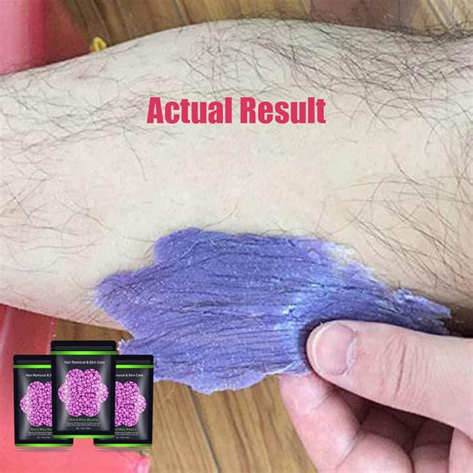 Wax Beads for Hair Removal 10.5oz (300g), Auperwel Hard Wax Beads Beans for Sensitive Skin Brazilian Waxing, Face, Bikini, Eyebrow, Legs, Painless for Women Men, 3 packs Kit with 10 Sticks