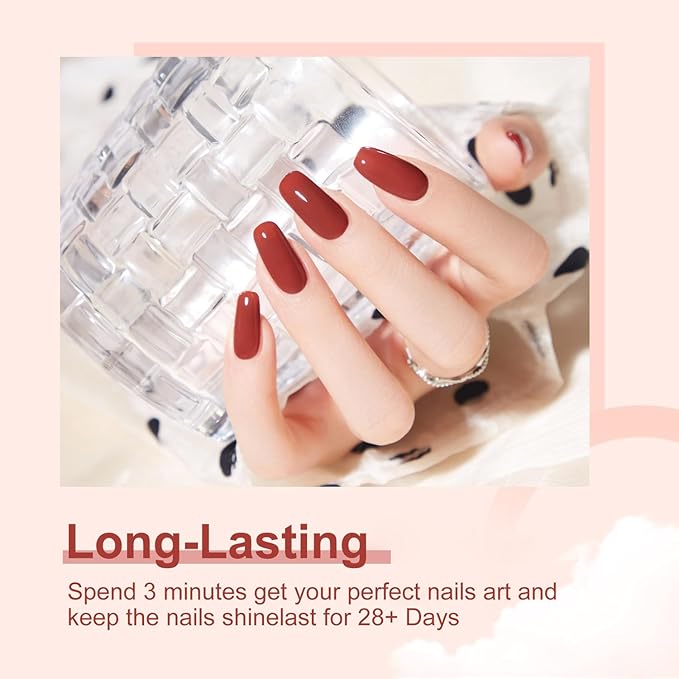 Major Dijit Quick Dry Nail Polish Saddle Brown Summer Nail Lacquer for Nail Art Regular Nail Polish 0.41 fl oz.