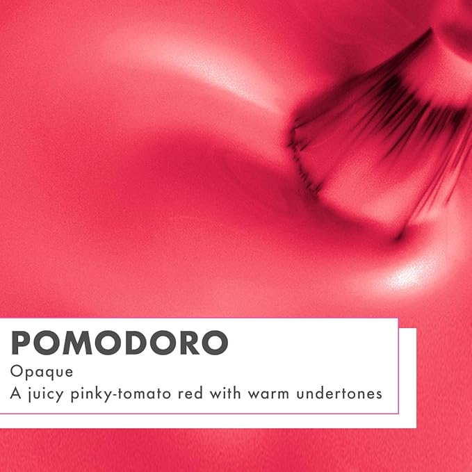 Olive & June Quick Dry Nail Polish | Instant Fast-Drying Smudgeproof Color | 15-free Vegan Cruelty-Free Formula | Lasts up to 5 Days | Salon-Quality Manicure Pedicure at Home |Pomodoro Tomato Red-Pink