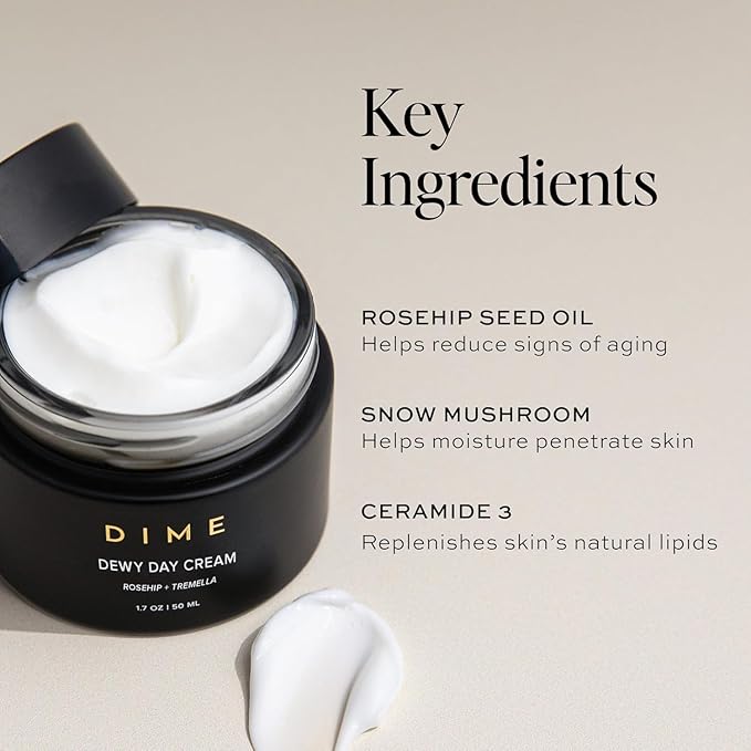 DIME Beauty Moisture Set ($75 Value) - Includes Dewy Day Cream + Restorative Night Cream (50 ml Each)