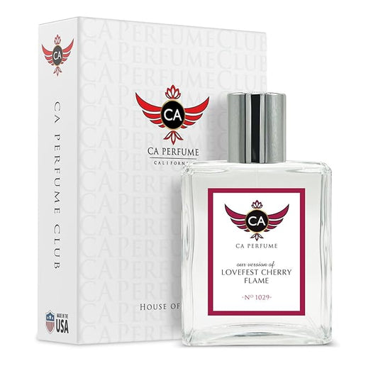 CA Perfume Impression of Lovefest Cherry Flame for Women & Men Eau De Parfum Spray Long Lasting Oriental Woody Perfume (3.4 Fl Oz / 100ml)