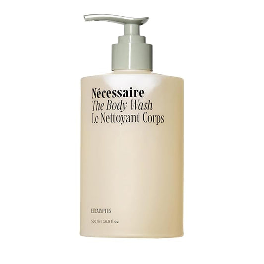 Nécessaire The Body Wash Eucalyptus — Multi-Oil Shower Gel Cleanser for Women + Men — Non-Comedogenic Body Wash with Niacinamide. 500ml/16.9 fl oz