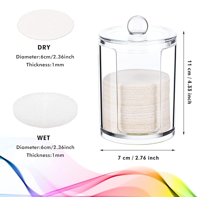 Geiserailie 50 Pcs Compressed Facial Sponges Facial Makeup Natural Cosmetic Spa Sponges for Women Cleansing, Exfoliating Mask, Makeup Removal, Dead Skin, and Dirt, Travel Accessories(White)