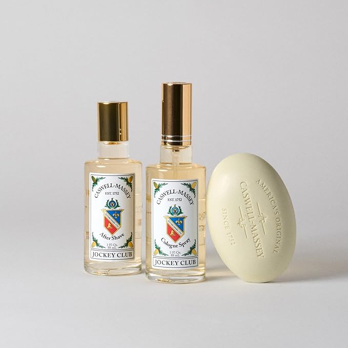 Caswell-Massey Jockey Club Cologne Spray, Aromatic Blend of Amber, Bergamot & Jasmine, Scented Cologne Spray For Men & Women, 3 Oz