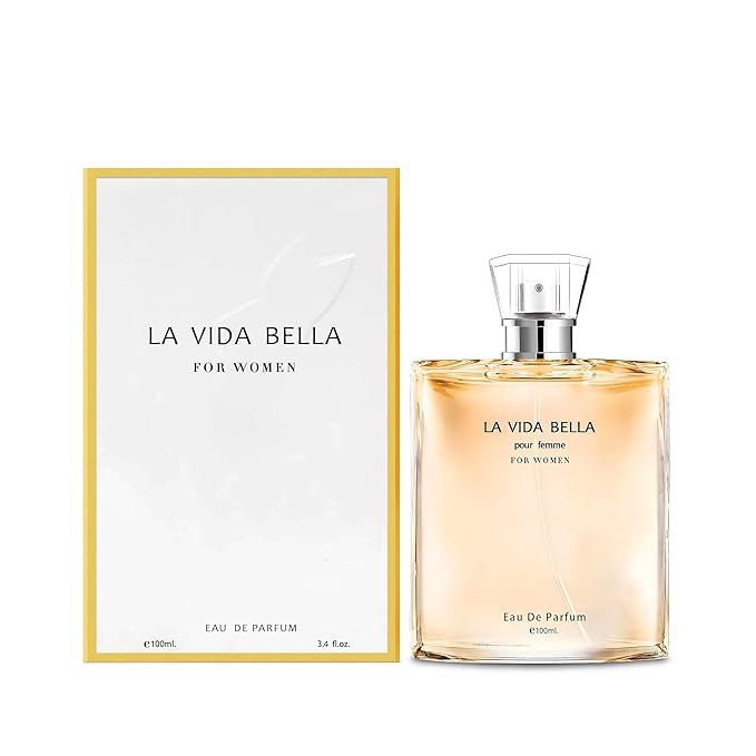 3PCS La Vida Bella Perfume for Women Long Lasting Fragrance Eau de Parfum Floral & Sweet Women's Perfume Daily Used 3.4 Fluid Ounce