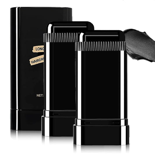 2Pack Safe and Convenient Comb Hair Dye, Portable Hair Dye Comb For Gray Hair Coverage, Waterproof and Sweat-Proof, 2 in 1 Instant Dye, for Women & Men(BLACK)