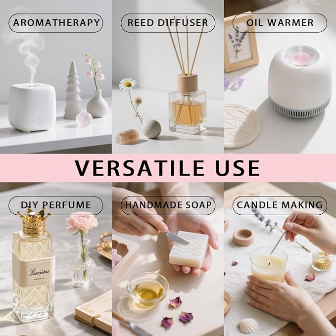 Cherry Blossom Essential Oil, Cherry Blossom Oil 16 Fl Oz 480 ML for Diffuser Humidifier Yoga Cleaning DIY Candle Soap Making Perfume Gift for Women Essential Oils