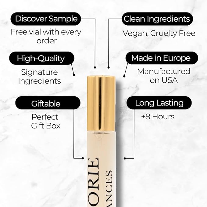 Inspired by C-Hha Al-lure, Alluring Scent EDP, Long Lasting Luxury Perfume Spray for Women, Cruelty Free - 0.33 oz 10ml