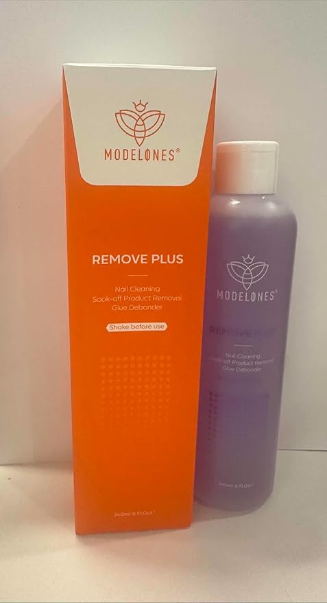 modelones Nail Polish Remover, Acetone Nail Polish Remover and Red Orange Sky Blue Gel Manicure for Travel NalilArt for Salon DlY at Home