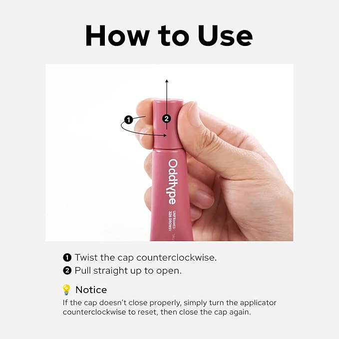 Unframed Hydro Blow Tint – 001 Custom | Hydrating Gloss Lip Tint | 0.3 fl oz / 9 g | Korean Beauty