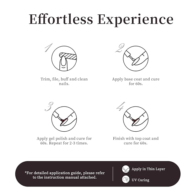 MAYCHAO 15ML Gel Nail Polish 1Pc Chocolate Gel Polish Soak Off UV LED Nail Polish Nail Art Starter Manicure Salon DIY at Home, 0.5 OZ