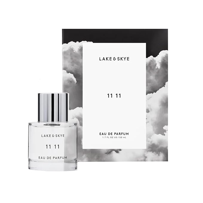 Lake & Skye 11 11 Eau de Parfum Spray, Long Lasting Fragrance, 1.7 fl oz (50 ml) - Skin Musk, Clean, Vegan, Paraben-Free, Cruelty-Free