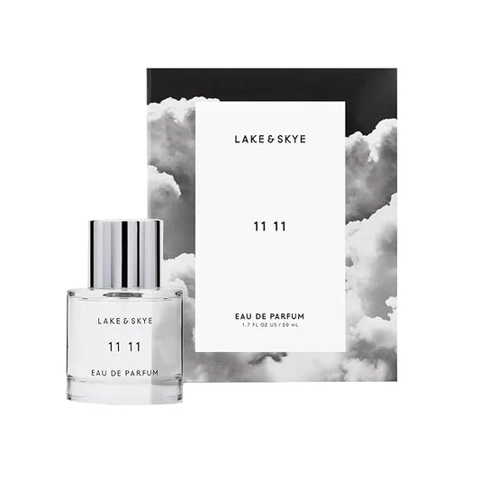 Lake & Skye 11 11 Eau de Parfum Spray, Long Lasting Fragrance, 1.7 fl oz (50 ml) - Skin Musk, Clean, Vegan, Paraben-Free, Cruelty-Free