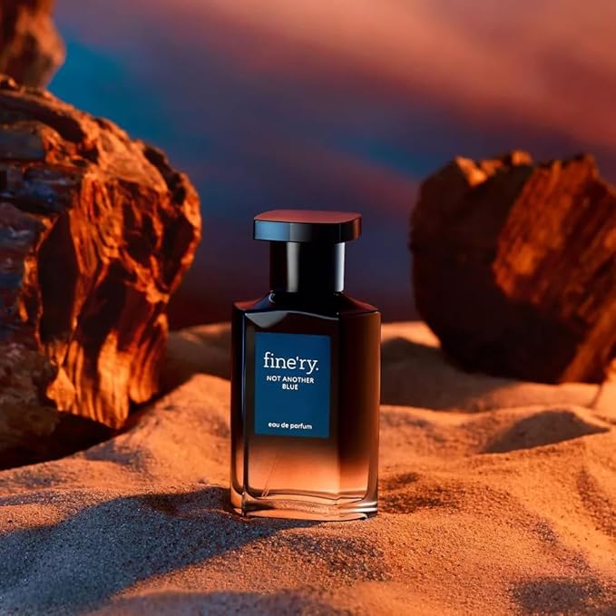 Finery Not Another Blue Men's Eau De Parfum | Men's Eau De Cologne, 2 fl oz | With Makeup Remover Pads Gift