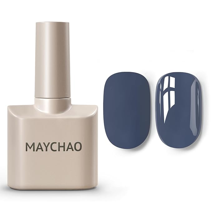 MAYCHAO 15ML Gel Nail Polish 1Pc Blue Haze Gel Polish Soak Off UV LED Nail Polish Nail Art Starter Manicure Salon DIY at Home, 0.5 OZ