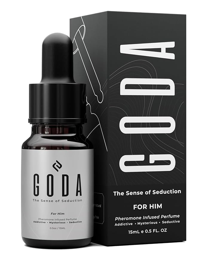 GODA Pheromones Cologne for Men Infused with Real Pheromones – Citrus and Lavender Scent – Sophisticated Fragrance for Confidence and Presence – Perfume for Men – 15ml/0.50 fl oz