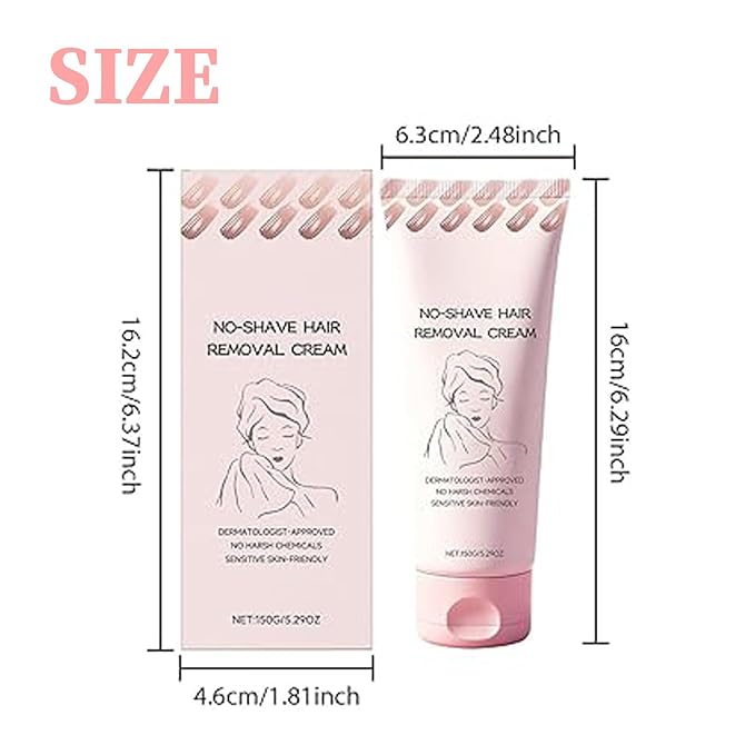 Bare Basic Hair Removal Cream,No Shave Hair Remover for Women, Suitable for Sensitive Skin, Fast and Gentle, Moisturizes and Nurtures Skin, Leaving it Soft and Protected after Hair Removal (1pcs)