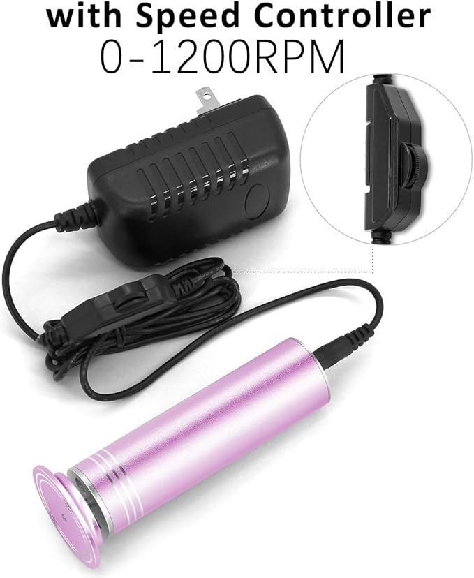 Upgraded Electric Foot Callus Remover 1200rpm, Professional Electric Foot File Sander Pedicure Tools for Dead Skin Cracked Heels, Adjustable Speed, 60 Replaceable Sandpaper Discs (FCR-2 Pink)