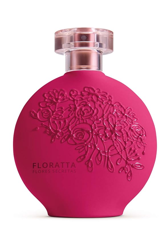 O BOTICARIO Floratta Secret Flowers Eau de Toilette, Long-Lasting Floral Rose Fragrance Perfume for Women, 2.5 Ounce
