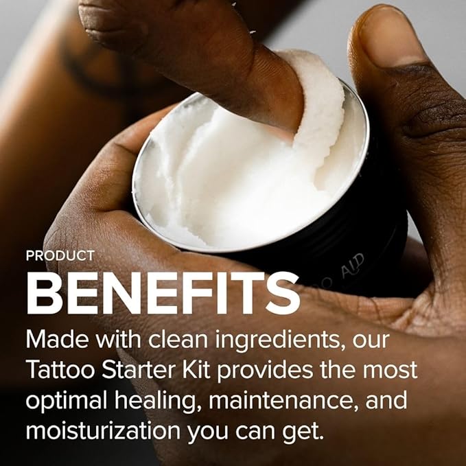 Tattoo Care Bundle Kit (3-Piece) Repair Soothing Gel, Enhance Balm & Defend SPF 30 Sunscreen - Full Coverage Tattoo Care Kit for New & Current Tattoos