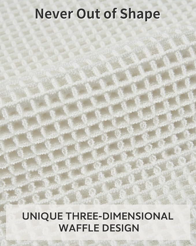 tchdio Waffle Bath Mat-Runner Rug, Super Absorbent Non Slip Bath Mats for Bathroom Machine Washable Long Rugs with Tassels, Bath Rugs for Bathroom Floor Beside Tub, 2' x 6'(24" x 72")