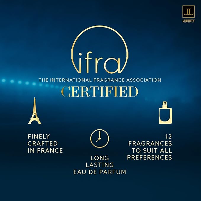 Liberty Luxury Passion Eau De Parfum for Men, Long Lasting Bold Spicy Scent Designed in France, Masculine Cologne That Draws Compliments, Perfume for men, men's fragrances,Gift for Men 100ml 3.4Oz