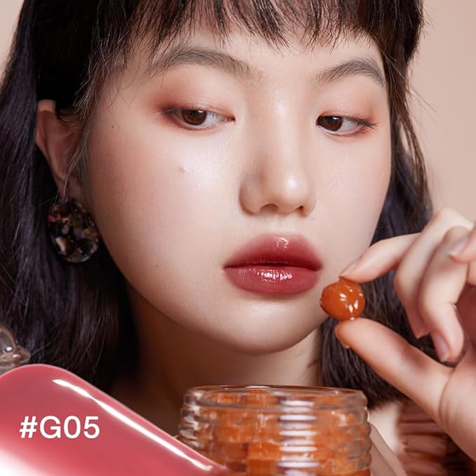 INTO YOU Lip Stain Long Lasting, Lip Gloss, Lip Tint, Lip Plumper Gloss, Glitter Lip Gloss, Liquid Lipstick, Vivid Color, Smudge-Proof, Lightweight, Naturally Moisturizing, Lip Oil For Dry Lips (G05)