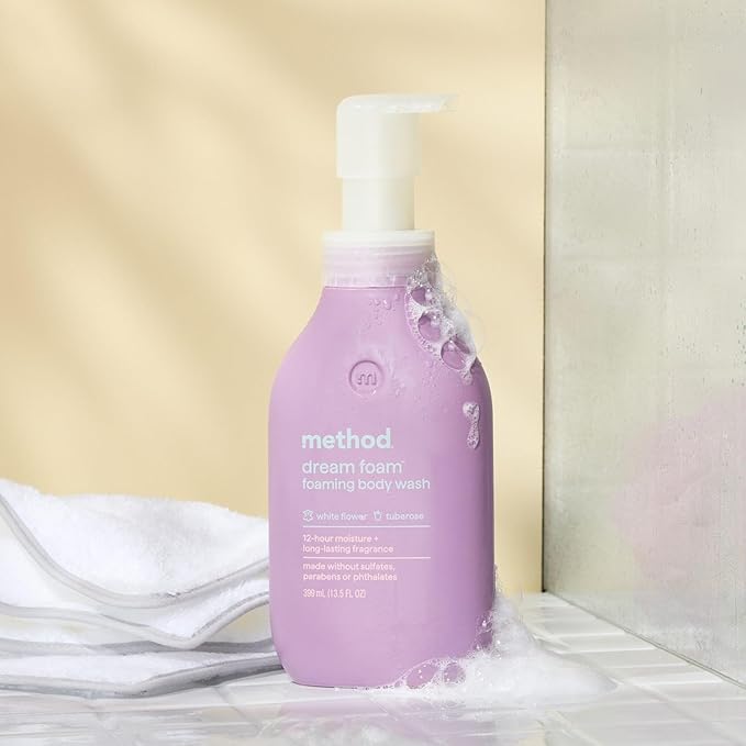 Method Dream Foam, Foaming Body Wash, White Flower + Tuberose, 13.5 oz