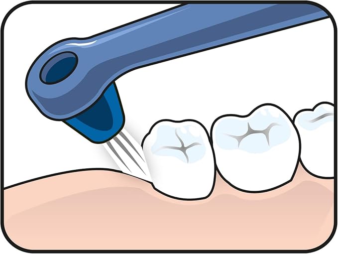 TePe Interspace Angled Medium Toothbrush for Braces with Single-End Tuft and Removable Head, 12 Pack