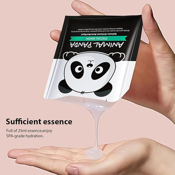 Kaely 8 Pack Animal Character Sheet Masks, Face Masks for Kids Teens Skin Care, Korean Soothe Facial Mask for All Skin Types, Girls Night Skincare Spa Party, Birthday Gifts for Women Men, Set01