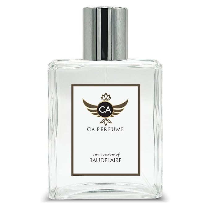 CA Perfume Impression of Baudelaire for Men Leather Scent Long Lasting Cologne for Men Signature Scent for Day and Night Wear 3.4 Fl Oz 100ml