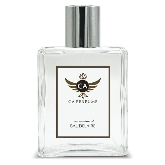 CA Perfume Impression of Baudelaire for Men Leather Scent Long Lasting Cologne for Men Signature Scent for Day and Night Wear 3.4 Fl Oz 100ml