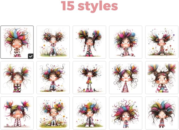 Personalized Makeup Bag | Custom 15 Styles Cute Quirky Girl with Name | Christmas Birthday Gifts for Women Her