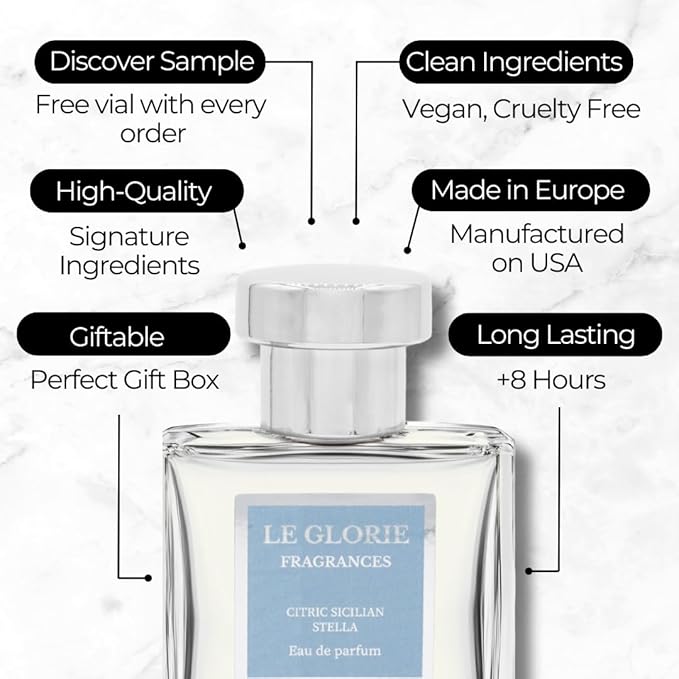 Citric Sicilian Stella inspired by Met.eeore EDP, Long Lasting Luxury Perfume Spray for Men, Cruelty Free - 1.7 fl oz 50ml