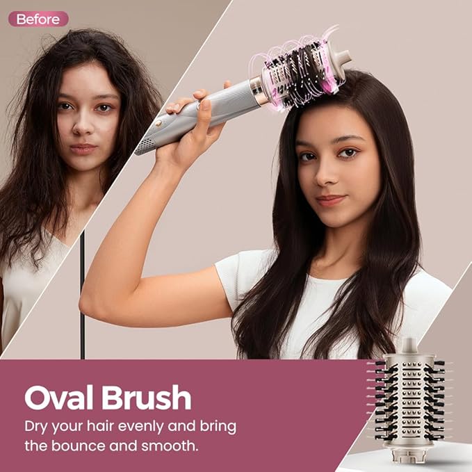 5 in 1 Air Wrap Hair Styler with Automatic Curling & Drying Features Lightweight High-Speed Hair Dryer Airwrap with Negative Ion Technology for Frizz Control & Long Lasting Styles AirEdge A3