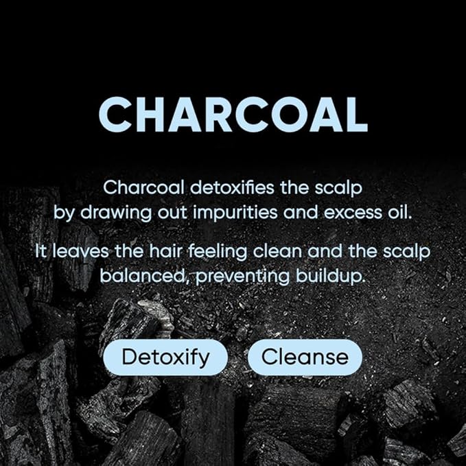 Charcoal Shampoo Bar 2.0 - Hydrating & Moisturizing Natural Hair Soap Bar Shampoo for Excess Oil Build-Up & Scalp Nourishment - Bathing Soap Solid Shampoo for All Hair Types (120g, 4.23oz)
