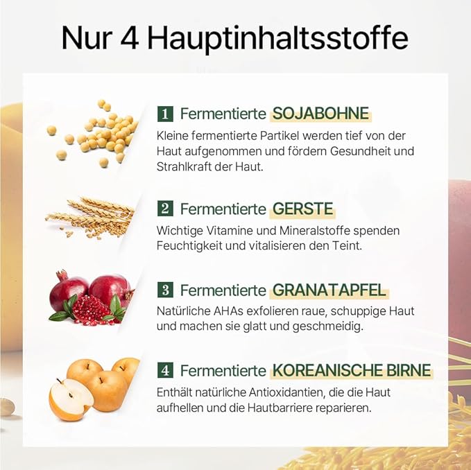 mixsoon Bean Essence-Exfoliating, Hydrating, Fermented Bean Extract, Hyaluronic Acid, Gentle Formula for Smooth Skin 50ml / 1.69 fl.oz. Korean Glass Skin Care