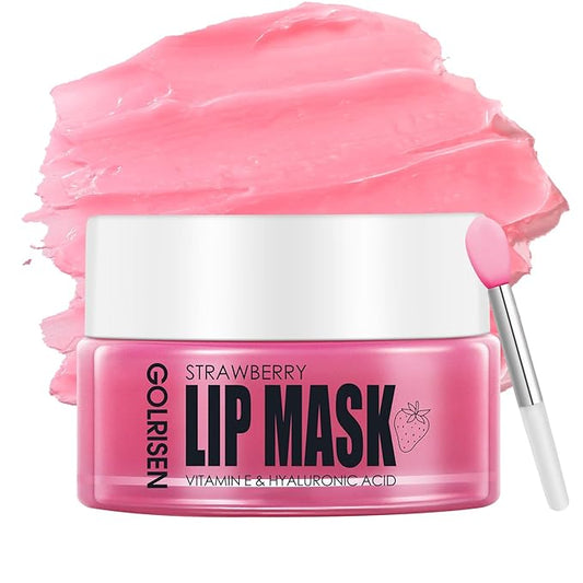 Lip Mask - Plump & Repair Dry Lips | Lip Mask Overnight - Infused with Hyaluronic Acid & Vitamin E | Hydrating Lip Sleeping Mask - Wake Up to Soft, Smooth Lips, 0.7 oz