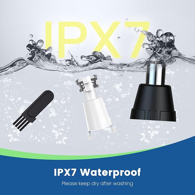 Ear and Nose Hair Trimmer for Men, 2025 Professional Painless USB Rechargeable Eyebrow & Facial Hair Trimmer, 13,000 RPM Precision Tool with Powerful Motor and Dual-Edge Blades, IPX7 Waterproof