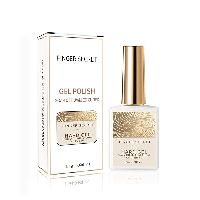 18ml Strong Hard Gel - Nail Pre Primer Before Base Coat for Builder Gel Polish Artificial Acrylic Nails Press on Nail Tips, Prevent Lifting Professional-Grade Nail Supplies for Salon