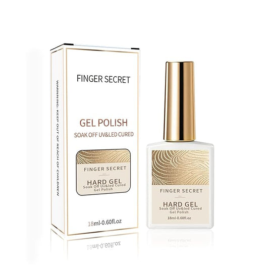 18ml Strong Hard Gel - Nail Pre Primer Before Base Coat for Builder Gel Polish Artificial Acrylic Nails Press on Nail Tips, Prevent Lifting Professional-Grade Nail Supplies for Salon