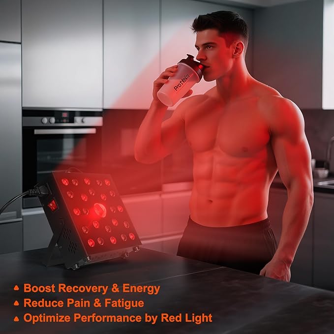 Red Light Therapy Panel, Infrared Red Light Therapy for Body, Clinical 228W COB Bead, 630nm 660nm 850nm Red Light Panel for Skin Rejuvenation, Pain Relief, Improve Sleep, Postpartum& Muscle Recovery