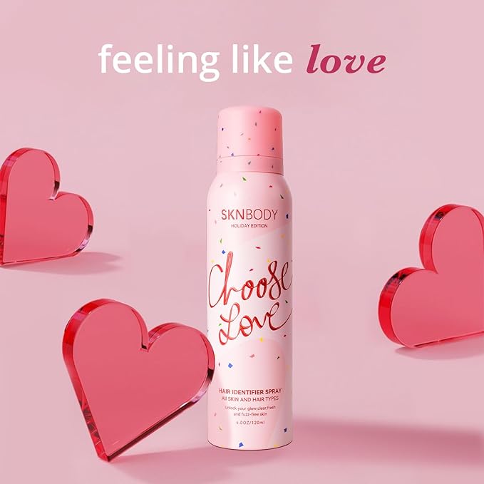 SKNBODY Hair Identifier Spray Sepcial Edtion Facial Hair Removal Kit with 4 Razors, Dermaplaning Spray for Women Face Shaving