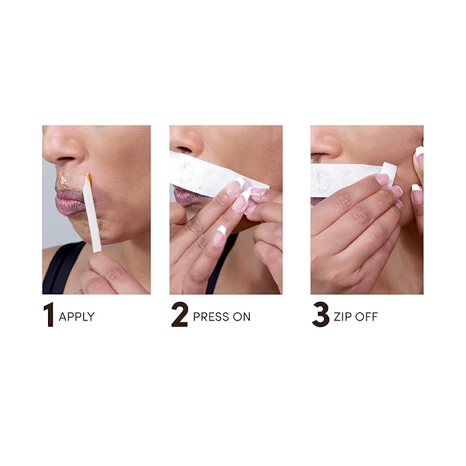 Parissa Face & Body Sugar Wax | 100% Natural, Vegan & Hypoallergenic, Gentle, Microwavable Formula for Sensitive Skin | Facial waxing kit for women | 20 Epilation Strips, 3 Spatulas | 140ml (5 Fl Oz)