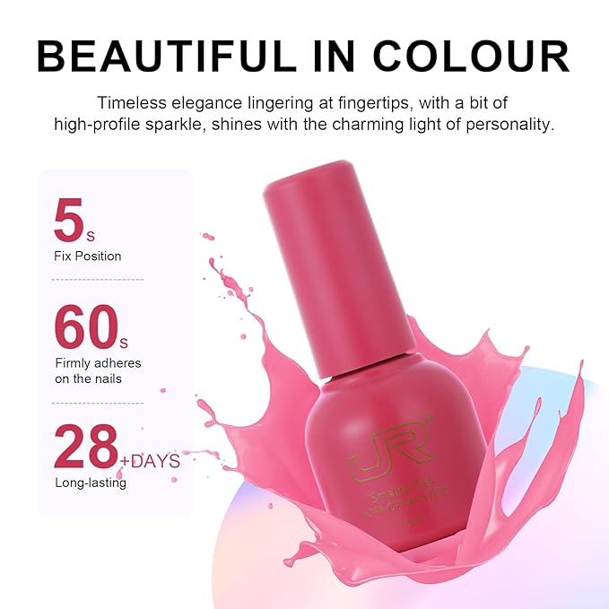 JR 35pcs 10ml Gel Nail Polish Same Color Same Bottle Red Pink Nude Gel Polish Set Base Top Matte Coat For Nail Salon Professional Nail Art Manicure for Women A Set