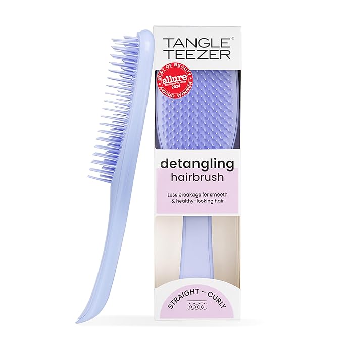 Tangle Teezer Ultimate Detangler Brush for Wet & Dry Hair, Eliminates Knots & Reduces Breakage for All Hair Types, Sweet Lavender
