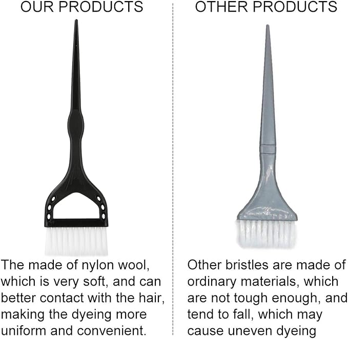 3 Pieces Hair Color Brush - Brush Kit, Color Brushes for Hair Salon & DIY