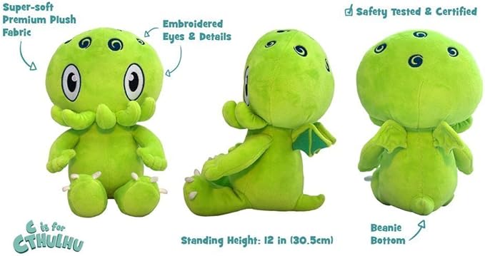 C is for Cthulhu Plush (Green)