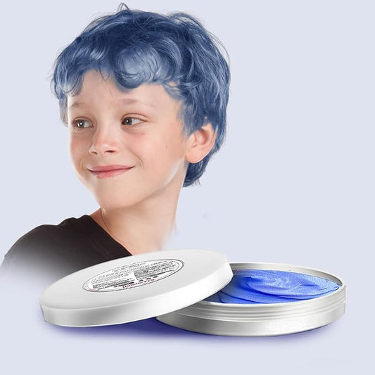 Blue Hair Color Wax, Temporary Hair Color Wax, Temporary Hair Dye for Dark Hair, Washable, Kids, Halloween, Cosplay, Party, Girls